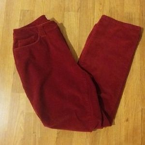 ST. JOHN'S BAY Stretch Red Corduroy Dress Pants 8P